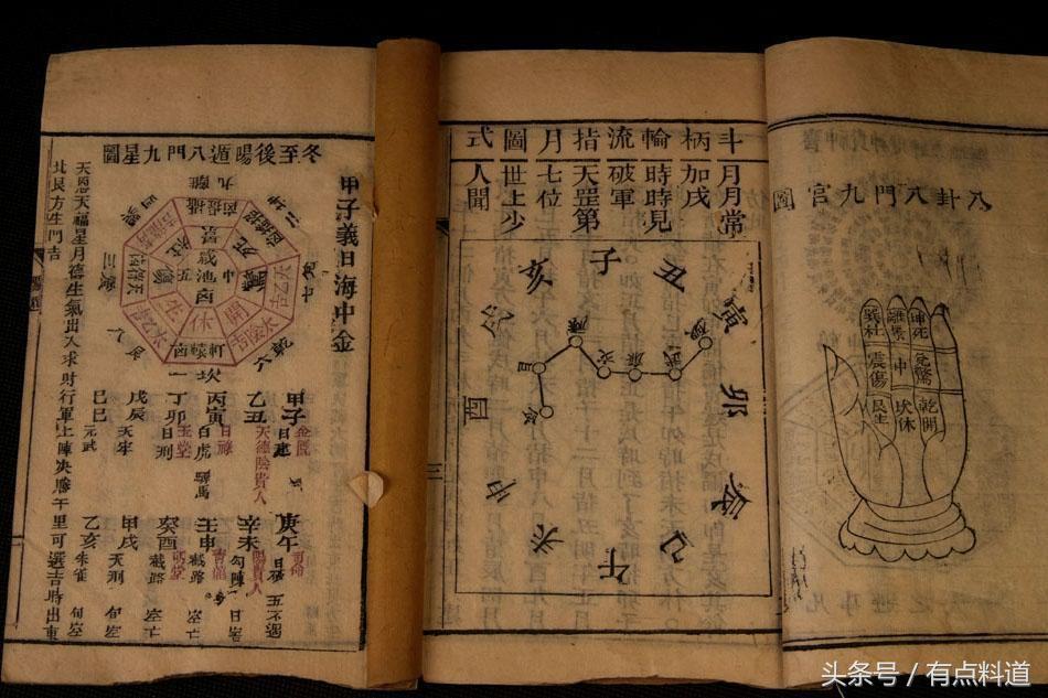 
中国古老的一本术数书奇门遁甲、阳遁九局
